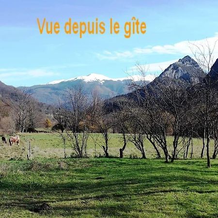 Grange En Pierres. Grand Jardin Et Belle Vue Saurat Exterior foto